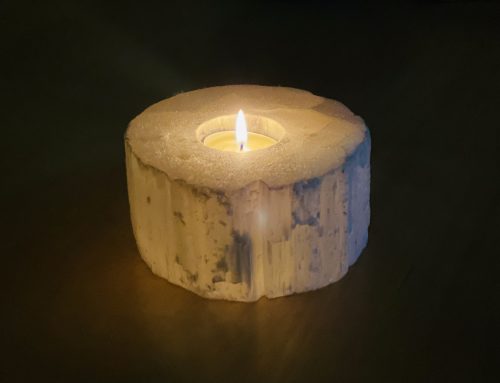 The act of lighting candles
